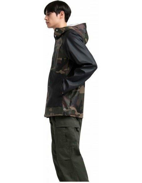 HERSCHEL MEN'S RAINWEAR CLASSIC /  WOODLAND CAMO/BLACK -50001-000312