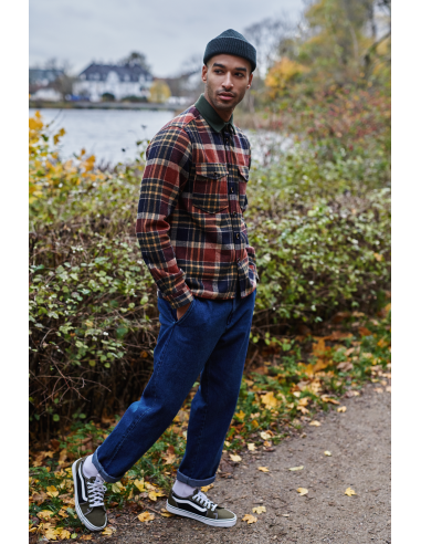 Anerkjendt Aklion Check Overshirt in...