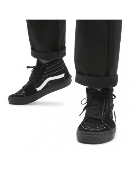 Vans Suede/Canvas Sk8-Hi Shoes Black - VN0A32QG5WU