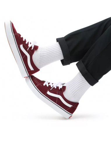 Vans sk8 deals low burgundy
