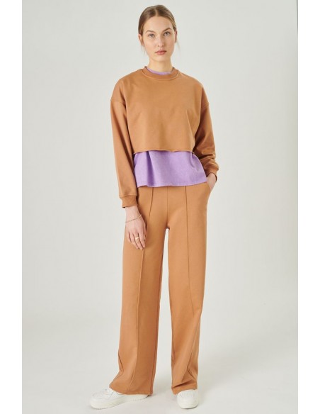 Γυναικεία Μπλούζα 24 COLOURS Καφέ - 50671a