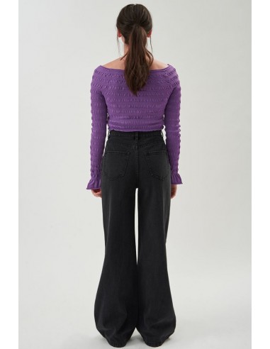 Γυναικείο Τζιν  Schwarz Mit Schlag...