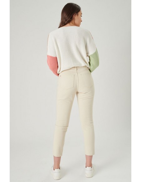 Γυναικείο Mom Jeans beige 24COLOURS - 80286