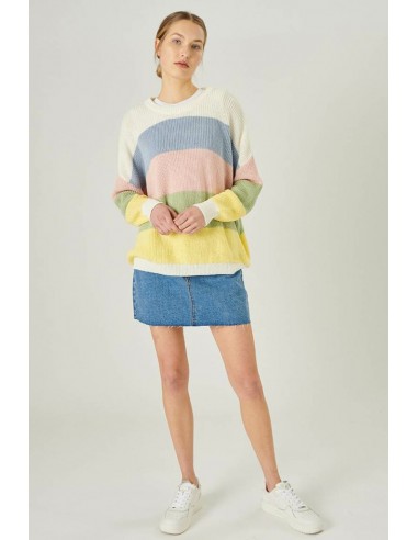 Γυναικεία Πλεκτή Μπλούζα Ριγέ 24COLOURS - 40835 Γυναικεία Πλεκτή Μπλούζα Ριγέ 24COLOURS - 40835