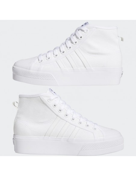 Adidas Originals Nizza Platform MID W - WHITE (FW2782)