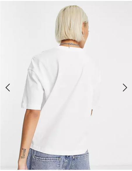 Vans Flow Rina t-shirt in white VN0A5LCNWHT