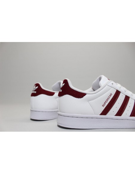 Adidas Originals Superstar White/Burgundy (GY3333)