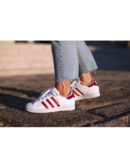 Adidas Originals Superstar White/Burgundy (GY3333)