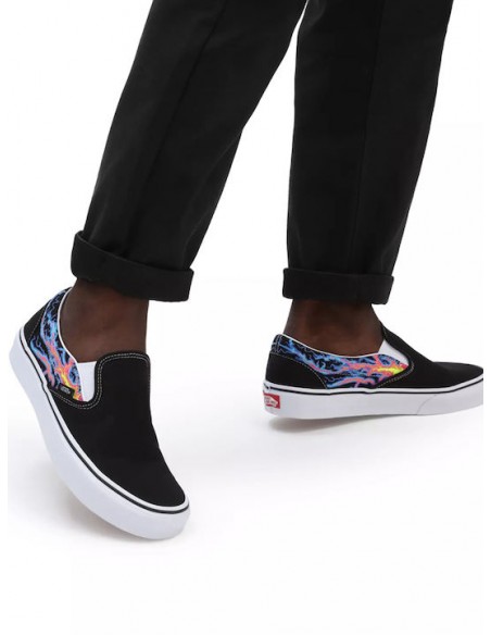 Vans Electric Flame Classic Slip-On Black - VN000XG8B03