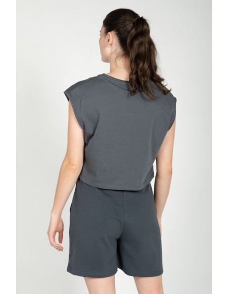 24 COLOURS Women's Casual Shorts in Anthracite - 60632a