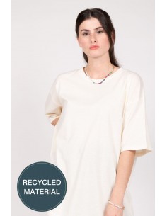 24 COLOURS Oversized T-shirt in White - 11730c 2