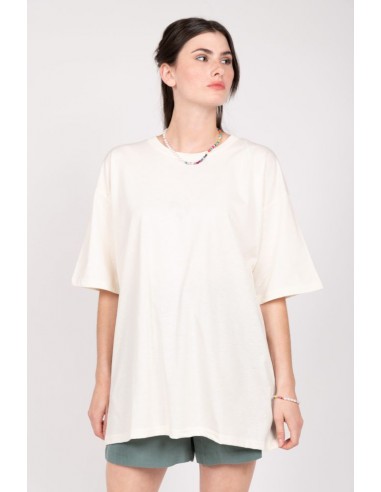 24 COLOURS Oversized T-shirt in White - 11730c