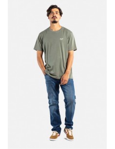 Reell Regular Logo T-shirt Grey Green 2
