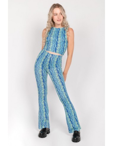 24 COLOURS Illusion Pants Turquoise - 60633b