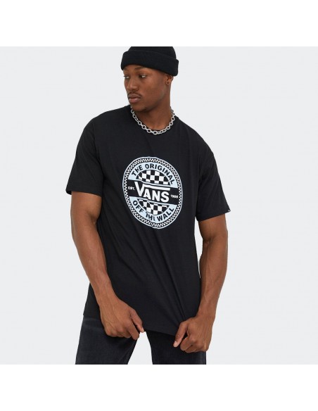 Vans Circle Checker T-shirt Black - VN0A7S7CBLK