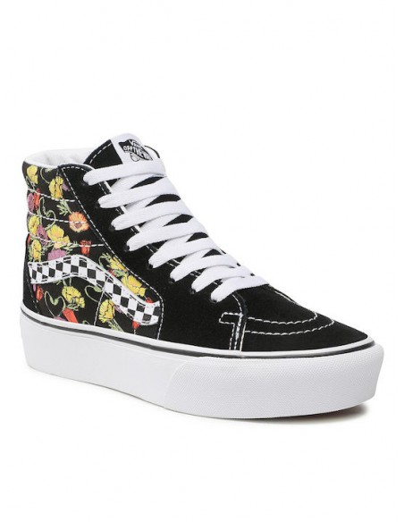 Vans Sk8-Hi Platform 2.0 Poppy Checkerboard Black - VN0A5KY2BML