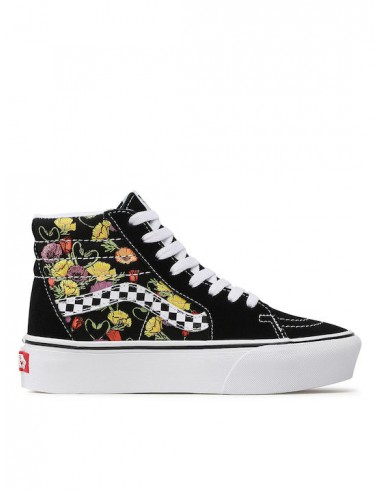 Vans Sk8-Hi Platform 2.0 Poppy Checkerboard Black - VN0A5KY2BML