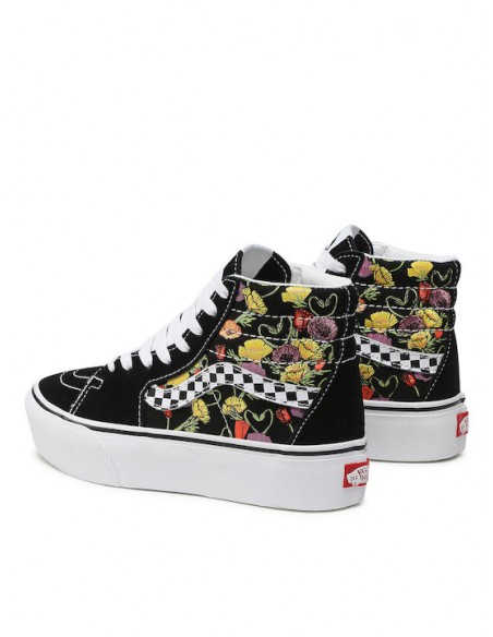 Vans Sk8-Hi Platform 2.0 Poppy Checkerboard Black - VN0A5KY2BML