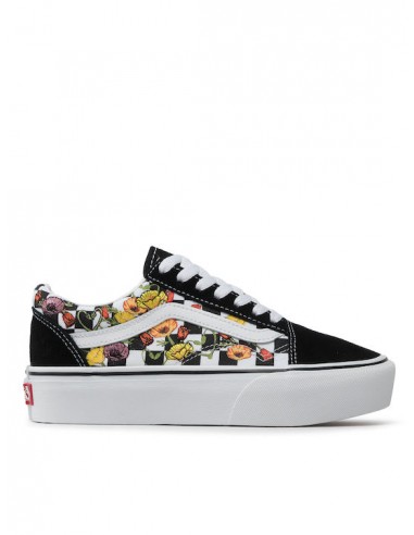 Vans Old Skool Platform Poppy Checkerboard Black - VN0A5KRGBML