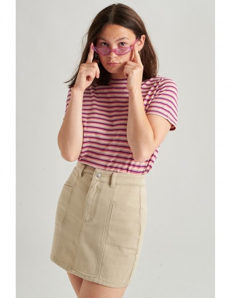 24COLOURS Beige Skirt - 70536a