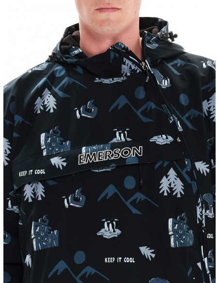 Emerson Ανδρικό Μπουφάν PR306 OFF BLACK - 222.EM10.63