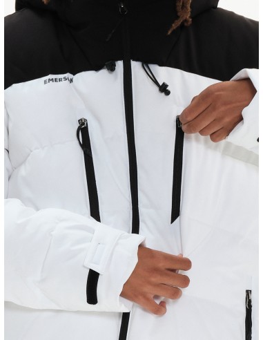 Emerson Ανδρικό Μπουφάν WHITE/BLACK - 222.EM10.15 Emerson Ανδρικό Μπουφάν WHITE/BLACK - 222.EM10.15