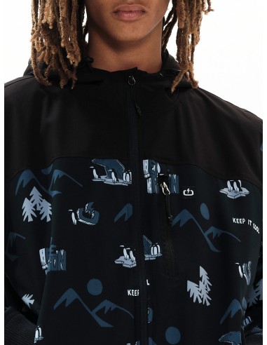 Emerson Ανδρικό Μπουφάν PR306 OFF BLACK/BLACK - 222.EM10.50 Emerson Ανδρικό Μπουφάν PR306 OFF BLACK/BLACK - 222.EM10.50