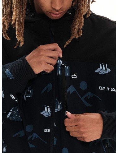 Emerson Ανδρικό Μπουφάν PR306 OFF BLACK/BLACK - 222.EM10.50 Emerson Ανδρικό Μπουφάν PR306 OFF BLACK/BLACK - 222.EM10.50