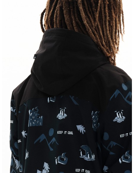 Emerson Ανδρικό Μπουφάν PR306 OFF BLACK/BLACK - 222.EM10.50