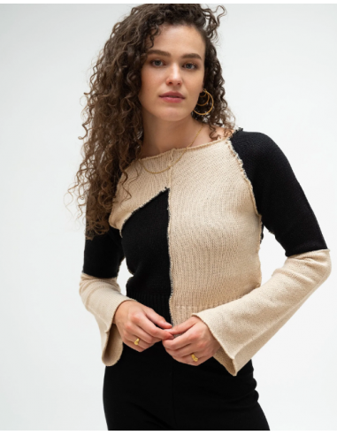 24 Colours Black and Brown Pullover - 40909