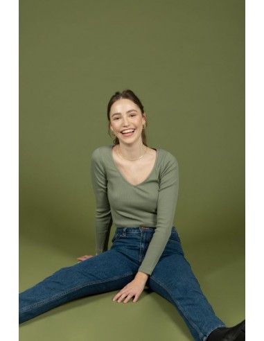 24 Colours Slim Mom Blue Jeans - WET...