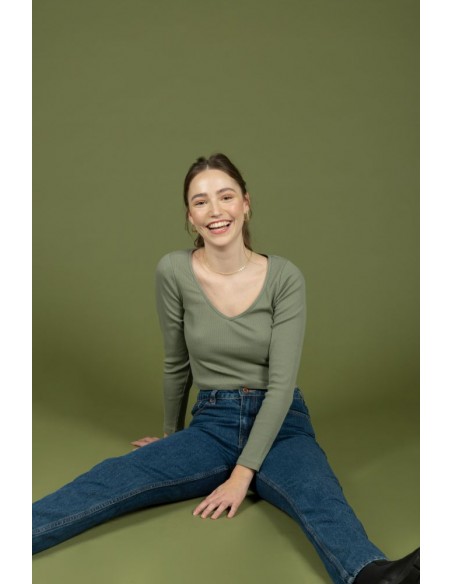 24 Colours Slim Mom Blue Jeans - WET FLOOR High Waist Mom - NOS21