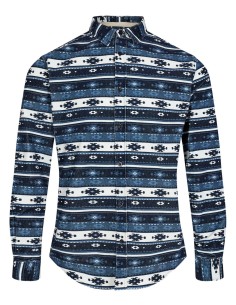 Anerkjendt Aklouis Corduroy AOP in Dark Navy 2