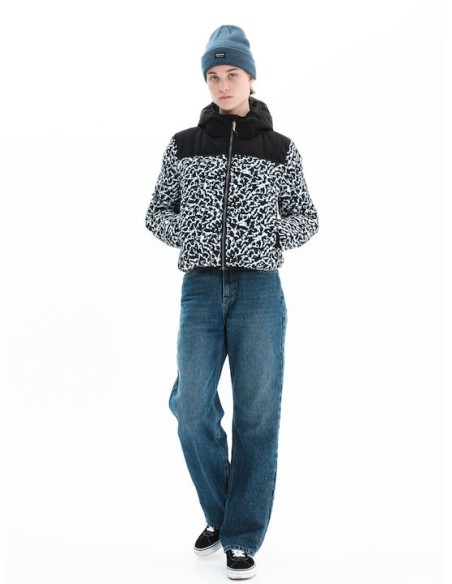 BASEHIT ΓΥΝΑΙΚΕΙΟ ΜΠΟΥΦΑΝ BOMBER ΛΕΥΚΟ/ΜΑΥΡΟ - 222.BW10.80