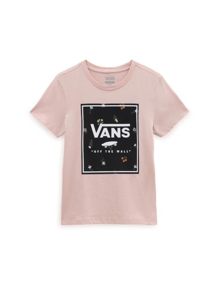 Vans Micro Ditsy Box T-shirt Rose Smoke - VN0003DKBQL