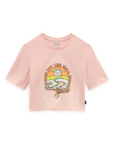 Vans Resort Mix Crop Tee Peach - VN0003PPN4N