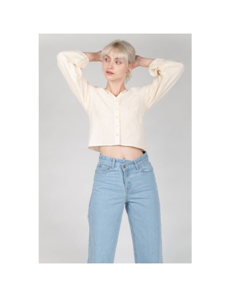 24Colours Light Blue Denim Pants  -80307