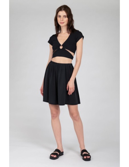 24COLOURS Black Shorts - 60737