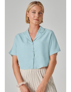 24COLOURS Cropped Shirt in...