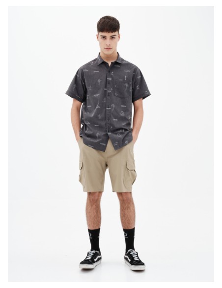 copy of EMERSON ΑΝΔΡΙΚΟ ΕΛΑΣΤΙΚΟ ΚΟΝΤΟΜΑΝΙΚΟ ΠΟΥΚΑΜΙΣΟ ΜΕ ΤΡΟΠΙΚΟ ΜΟΤΙΒΟ ΛΕΥΚΟ -221.EM61.03