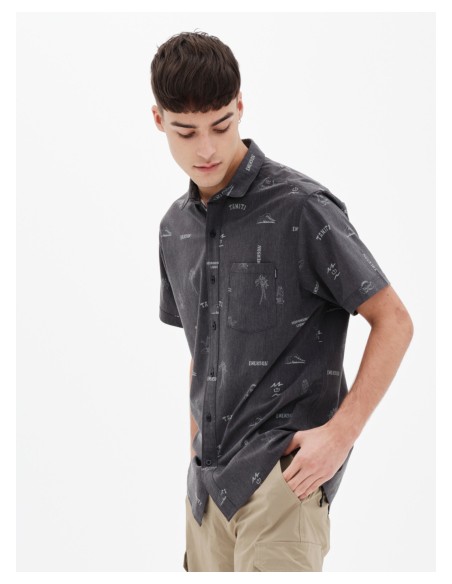 copy of EMERSON ΑΝΔΡΙΚΟ ΕΛΑΣΤΙΚΟ ΚΟΝΤΟΜΑΝΙΚΟ ΠΟΥΚΑΜΙΣΟ ΜΕ ΤΡΟΠΙΚΟ ΜΟΤΙΒΟ ΛΕΥΚΟ -221.EM61.03