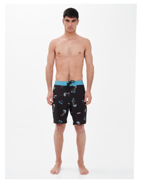 EMERSON SURF CO. ΑΝΔΡΙΚΟ ΑΝΑΚΥΚΛΩΜΕΝΟ BOARDSHORTS 49εκ. pr283 BLACK-221.EM524.25CR