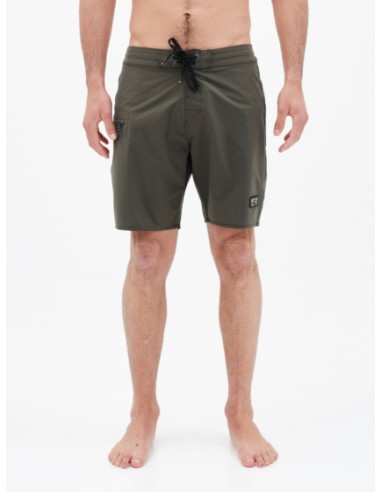 BASEHIT ΑΝΔΡΙΚΟ ΜΟΝΟΧΡΩΜΟ BOARDSHORTS 49cm OLIVE-221.BM528.28