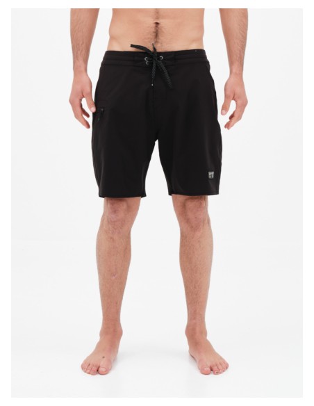BASEHIT ΑΝΔΡΙΚΟ ΜΟΝΟΧΡΩΜΟ BOARDSHORTS 49cm BLACK-221.BM528.28