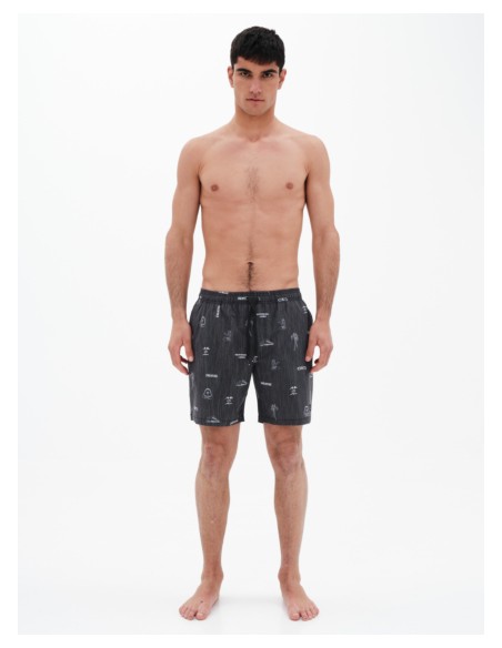 copy of EMERSON SURF CO. ΑΝΔΡΙΚΟ ΑΝΑΚΥΚΛΩΜΕΝΟ BOARDSHORTS 49εκ. pr283 BLACK-221.EM524.25CR