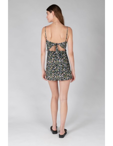 24Colors Floral Dress with Slit-21011