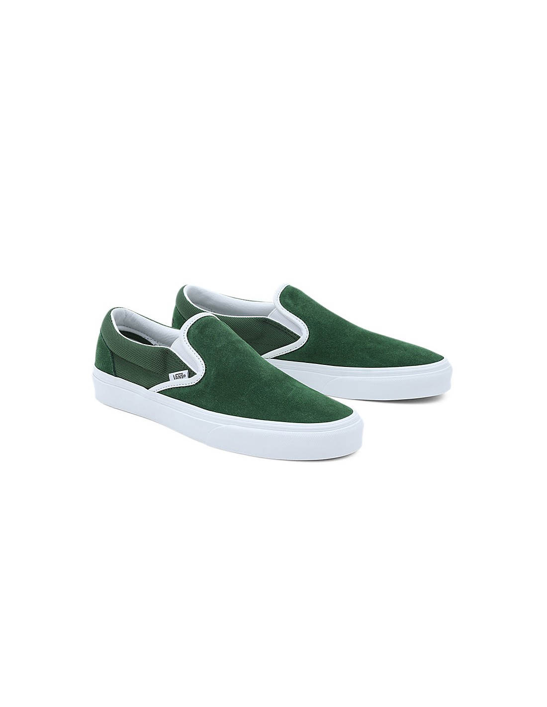 Green slide on vans sales