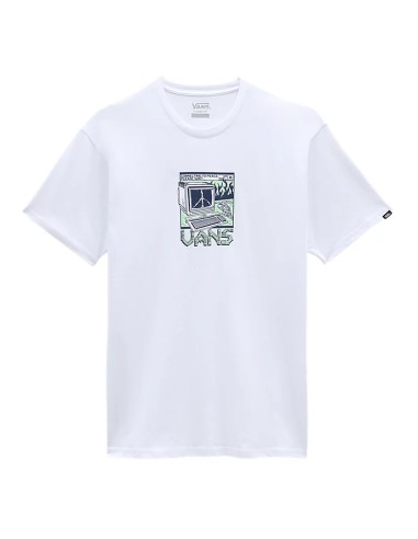 VANS THROWBACK PEACE MACHINE T-SHIRT-VN0008T9WHT