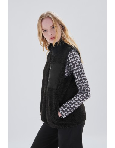 24 Colours Black Sleeveless Vest -90416b