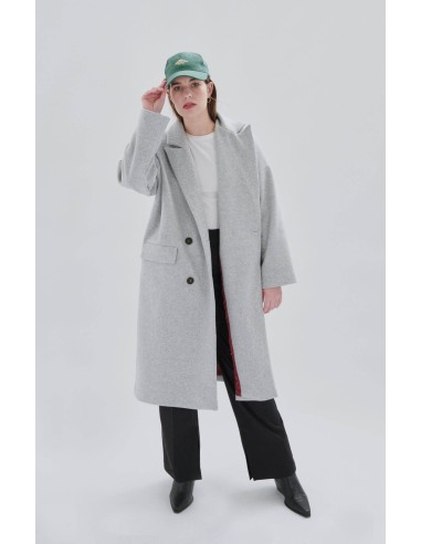 24 Colours Μακρύ Oversized Γκρι...